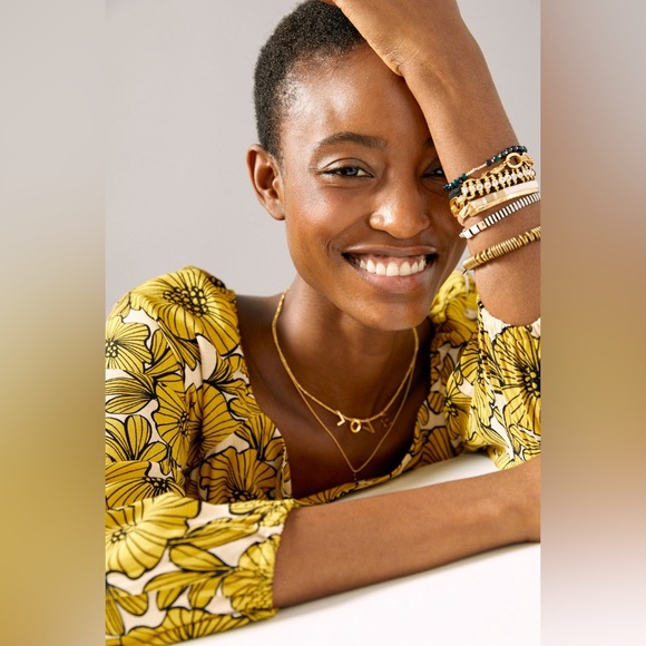 ✨ Anthropologie Morgan Floral Tunic Dress Sz M - Picture 4 of 6